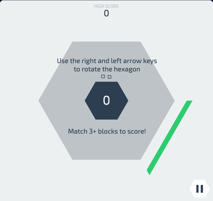 Hextris gerçek oyun görüntüsü