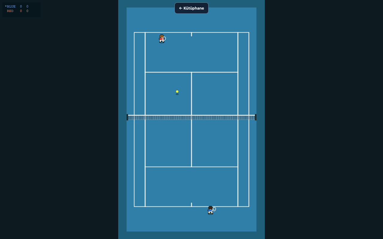 WebTennis gerçek oyun görüntüsü